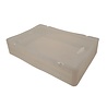 Emtrade Stapelbak met deksel 600x400x120 mm, transparant PP05, gebruikt Emtrade Stapelbak met deksel 600x400x120 mm, transparant PP05, gebruikt