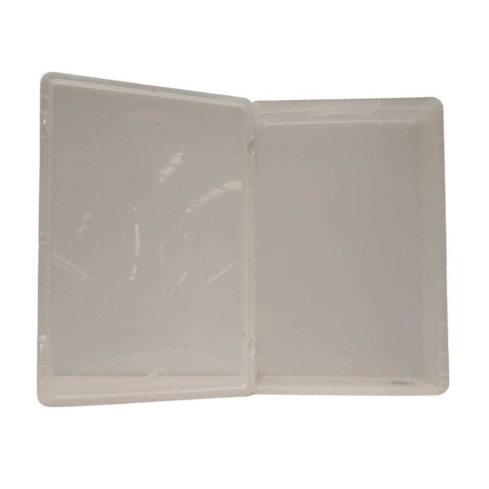 Emtrade Stapelbak met deksel 600x400x120 mm, transparant PP05, gebruikt Emtrade Stapelbak met deksel 600x400x120 mm, transparant PP05, gebruikt