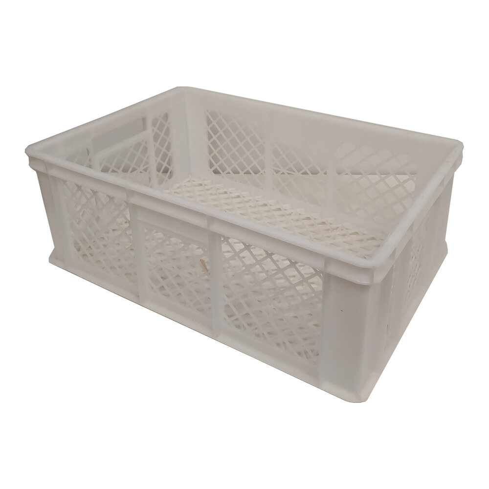 Emtrade Stapelkrat 600x400x220 mm wit HDPE PE02 levensmiddelgeschikt, gebruikt Emtrade Stapelkrat 600x400x220 mm wit HDPE PE02 levensmiddelgeschikt, gebruikt