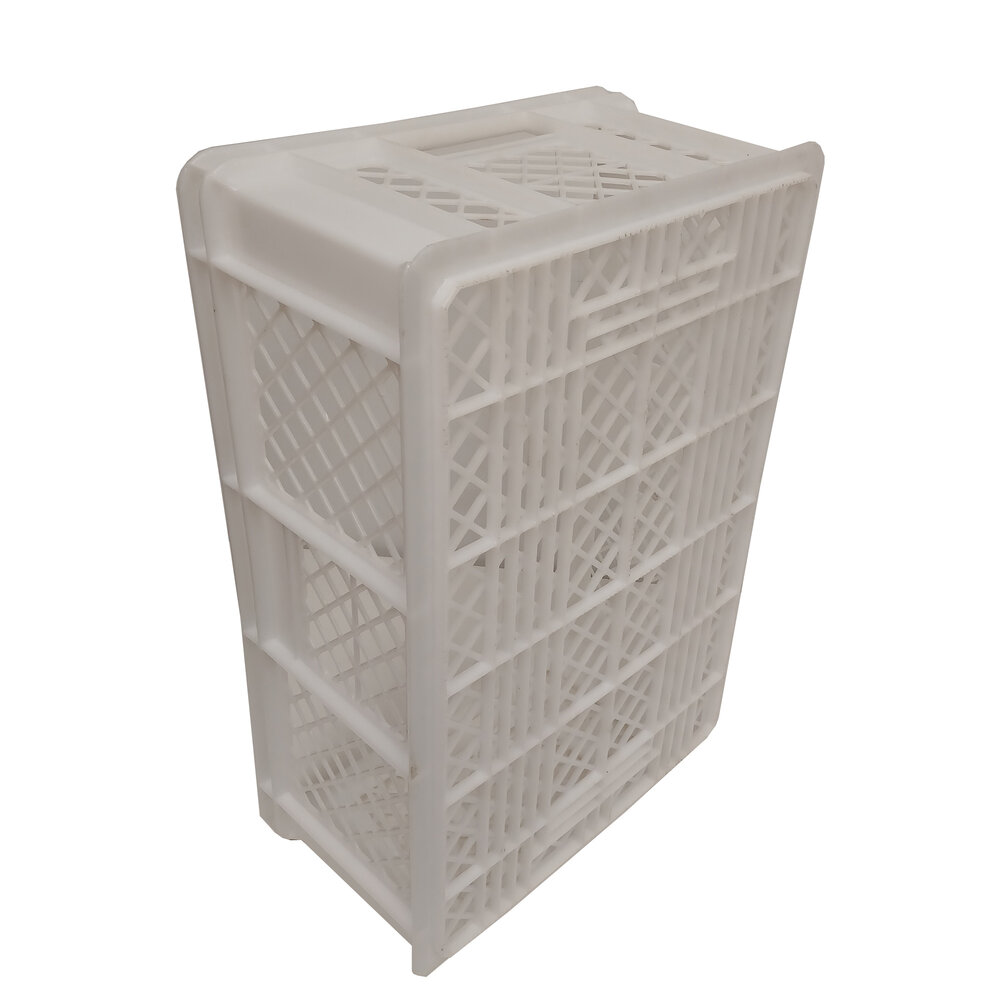 Emtrade Stapelkrat 600x400x220 mm wit HDPE PE02 levensmiddelgeschikt, gebruikt Emtrade Stapelkrat 600x400x220 mm wit HDPE PE02 levensmiddelgeschikt, gebruikt