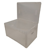 Emtrade Stapelbak 600x400x320 mm transparant PP05 met scharnierdeksel, gebruikt Emtrade Stapelbak 600x400x320 mm transparant PP05 met scharnierdeksel, gebruikt