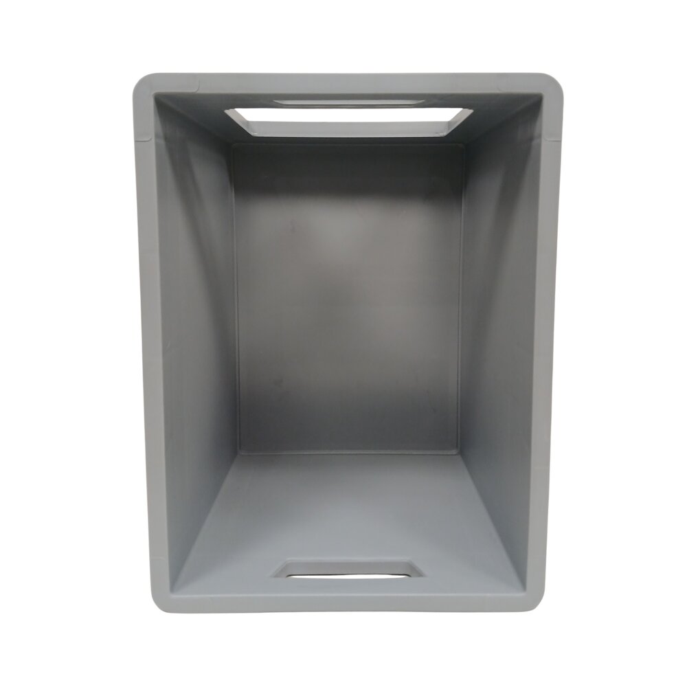 Emtrade (Nieuw) Stapelbak met grijpopening, 400x300x320 mm, euronorm, grijs pp, nieuw Emtrade (Nieuw) Stapelbak met grijpopening, 400x300x320 mm, euronorm, grijs pp, nieuw