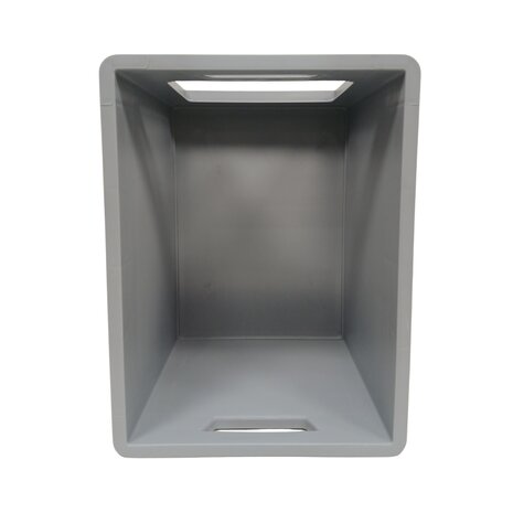 Emtrade (Nieuw) Stapelbak met grijpopening, 400x300x320 mm, euronorm, grijs pp, nieuw Emtrade (Nieuw) Stapelbak met grijpopening, 400x300x320 mm, euronorm, grijs pp, nieuw