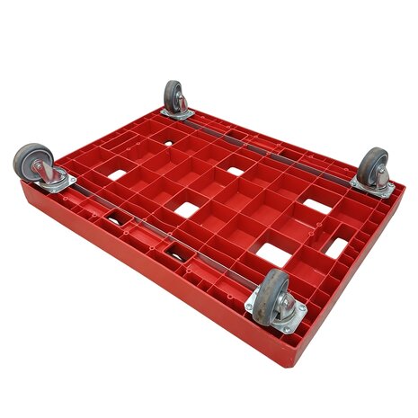 Emtrade Dolly 810x610x195 mm, rood, gebruikt Emtrade Dolly 810x610x195 mm, rood, gebruikt