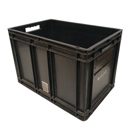 SSI Schäfer Stapelbak 600x400x420 mm, pp zwart, gebruikt SSI Schäfer Stapelbak 600x400x420 mm, pp zwart, gebruikt