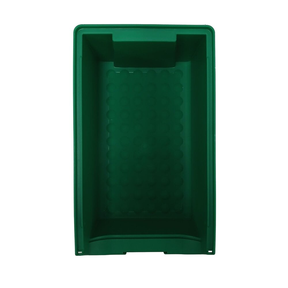 Emtrade Magazijnbak met grijpopening 350x200x150, groen, gebruikt Emtrade Magazijnbak met grijpopening 350x200x150, groen, gebruikt