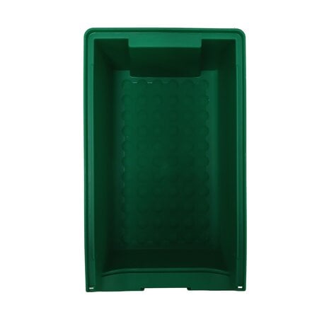 Emtrade Magazijnbak met grijpopening 350x200x150, groen, gebruikt Emtrade Magazijnbak met grijpopening 350x200x150, groen, gebruikt