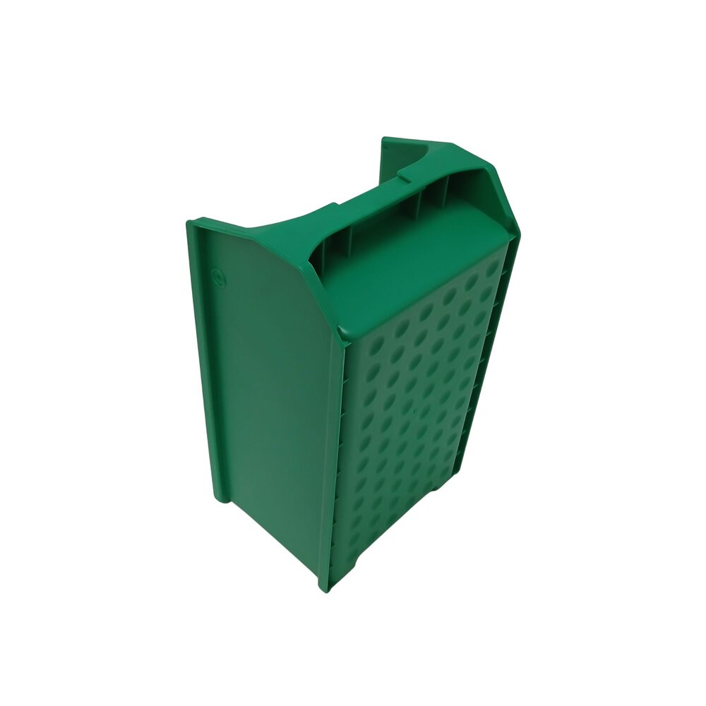 Emtrade Magazijnbak met grijpopening 350x200x150, groen, gebruikt Emtrade Magazijnbak met grijpopening 350x200x150, groen, gebruikt