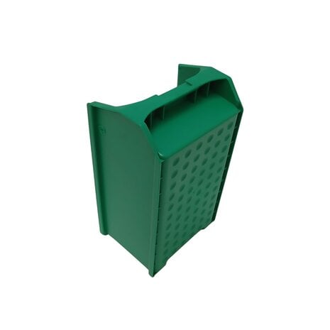 Emtrade Magazijnbak met grijpopening 350x200x150, groen, gebruikt Emtrade Magazijnbak met grijpopening 350x200x150, groen, gebruikt