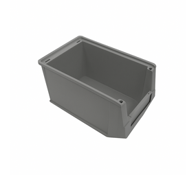 Emtrade Magazijnbak met grijpopening Silafix GR.4 230x147x132 mm, grijs, gebruikt Emtrade Magazijnbak met grijpopening Silafix GR.4 230x147x132 mm, grijs, gebruikt