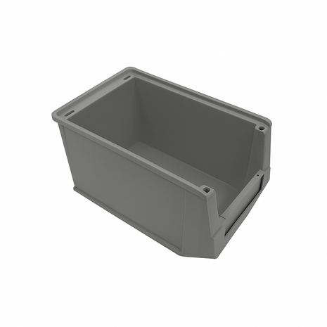 Emtrade Magazijnbak met grijpopening Silafix GR.4 230x147x132 mm, grijs, gebruikt Emtrade Magazijnbak met grijpopening Silafix GR.4 230x147x132 mm, grijs, gebruikt