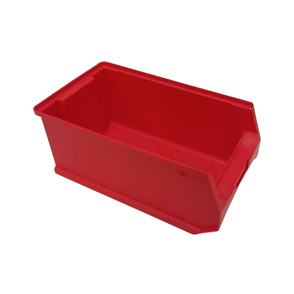 Emtrade Magazijnbak met grijpopening 350x200x150, rood, gebruikt Emtrade Magazijnbak met grijpopening 350x200x150, rood, gebruikt