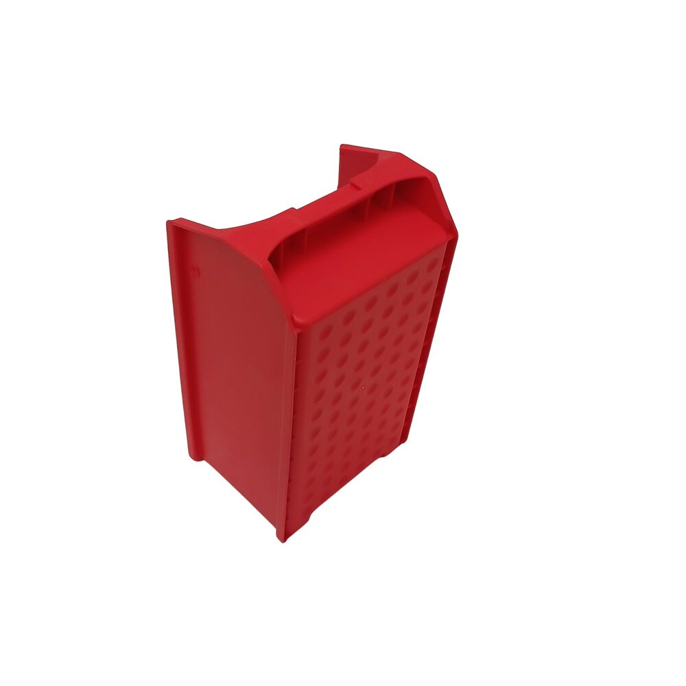Emtrade Magazijnbak met grijpopening 350x200x150, rood, gebruikt Emtrade Magazijnbak met grijpopening 350x200x150, rood, gebruikt