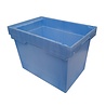 SSI Schafer Nestbare stapelbak, 600x400x420 mm, euronorm, b keus, blauw pp SSI Schafer Nestbare stapelbak, 600x400x420 mm, euronorm, b keus, blauw pp