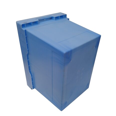 SSI Schafer Nestbare stapelbak, 600x400x420 mm, euronorm, b keus, blauw pp SSI Schafer Nestbare stapelbak, 600x400x420 mm, euronorm, b keus, blauw pp