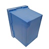 SSI Schafer Nestbare stapelbak, 600x400x420 mm, euronorm, b keus, blauw pp SSI Schafer Nestbare stapelbak, 600x400x420 mm, euronorm, b keus, blauw pp