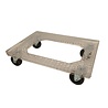 Emtrade Dolly 60x40x15 transparant met 4 rubberen zwenkwielen, nieuw Emtrade Dolly 60x40x15 transparant met 4 rubberen zwenkwielen, nieuw