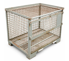 Emtrade Gaascontainer / gitterbox met klep en deksel 1235x840x975 mm , gebruikt Emtrade Gaascontainer / gitterbox met klep en deksel 1235x840x975 mm , gebruikt