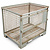 Emtrade Gaascontainer / gitterbox met klep en deksel 1235x840x975 mm , gebruikt