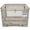 Emtrade Gaascontainer / gitterbox met klep en deksel 1235x840x975 mm , gebruikt Emtrade Gaascontainer / gitterbox met klep en deksel 1235x840x975 mm , gebruikt