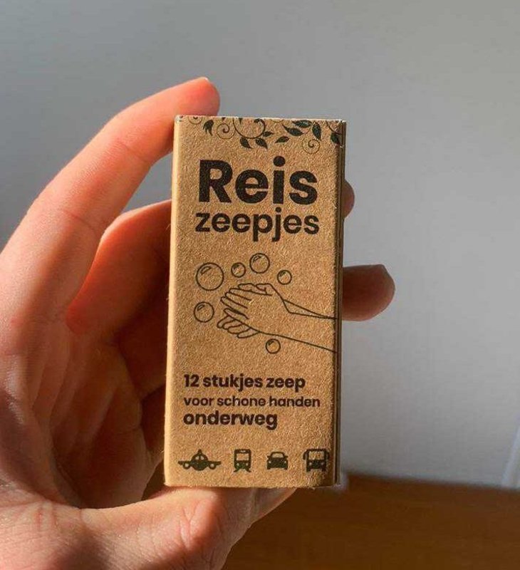 Happy Mini Reis- en Toiletzeepjes (12 stuks)