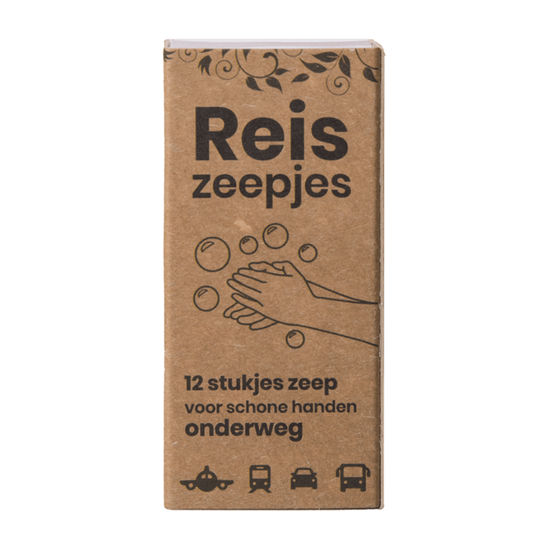 Happy Mini Reis- en Toiletzeepjes (12 stuks)