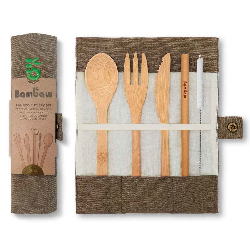 Bamboo bestekset - Olijf