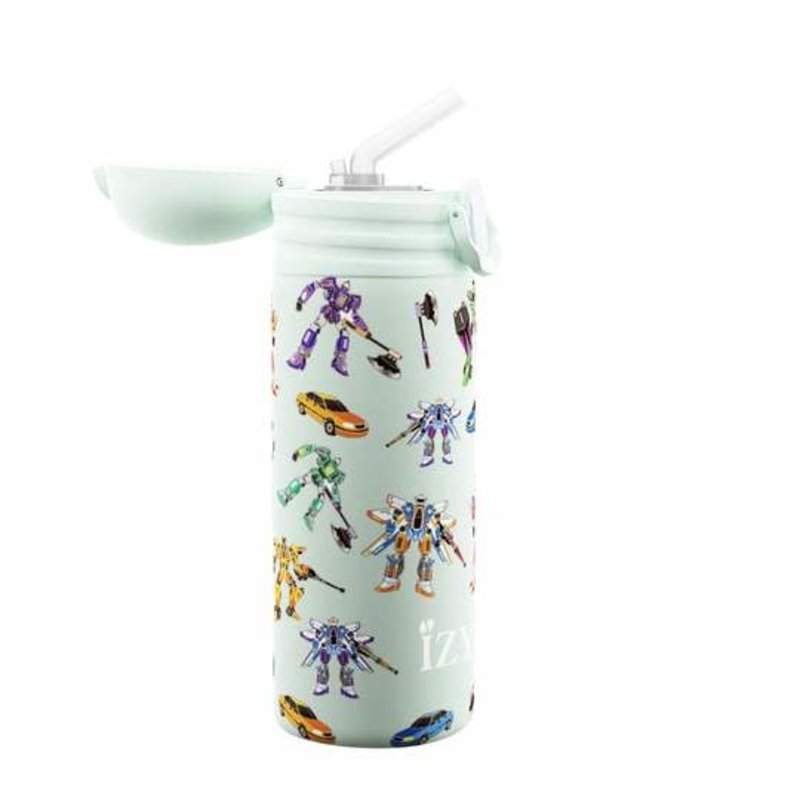 Thermosfles/Drinkfles Kinderen "Groen Transformers" 350ml