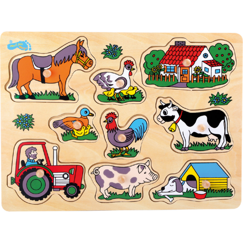 Puzzel met boerderijdieren