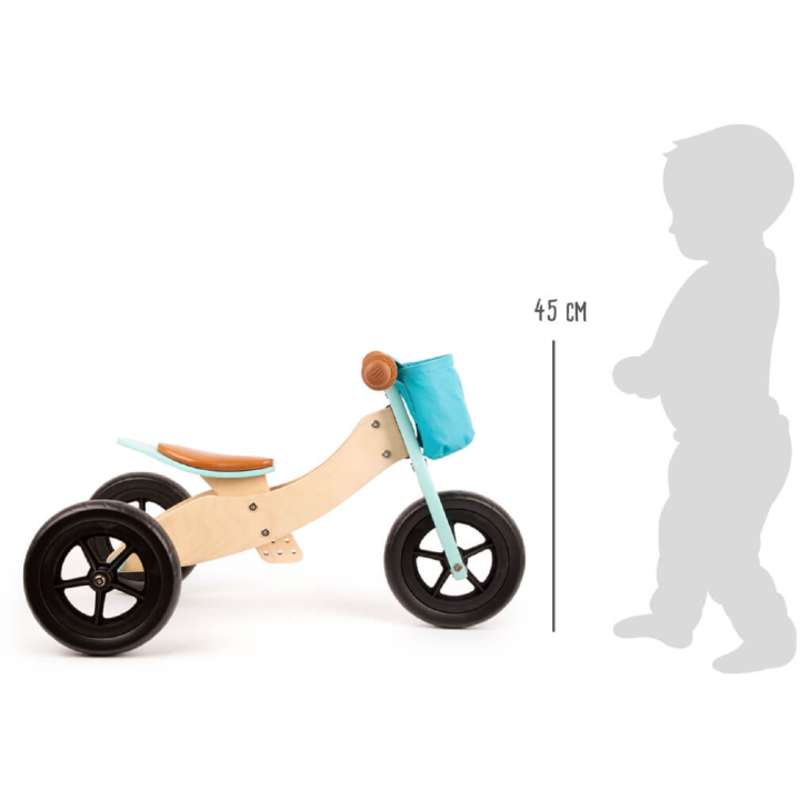 2 in 1 Loopfiets - Turquoise