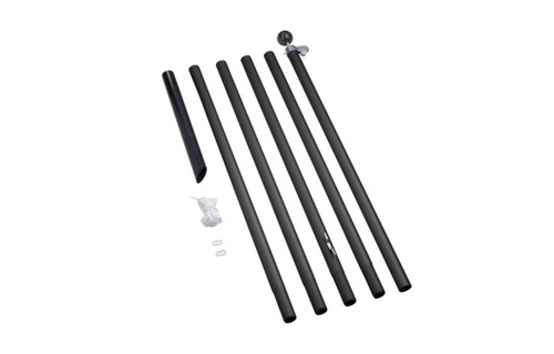 Divisible Flagpole 700cm Black