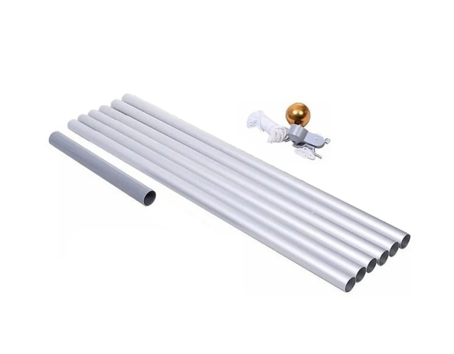 Divisible flagpole silver 600 cm