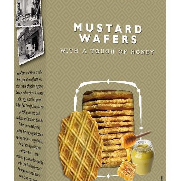 Verduijn's Honing en Mosterd Wafels (Wafers) - Verduijn's - 75g