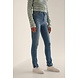 NA-KD SIDE SLIT SKINNY JEANS - Mid Blue NA-KD SIDE SLIT SKINNY JEANS - Mid Blue