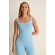 NA-KD KNITTED TANK TOP - Azure Blue NA-KD KNITTED TANK TOP - Azure Blue