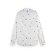 SCOTCH & SODA Slim fit printed poplin overhemd SCOTCH & SODA Slim fit printed poplin overhemd