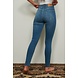 NA-KD SKINNY HIGH WAIST RAW HEM JEANS - Mid Blue NA-KD SKINNY HIGH WAIST RAW HEM JEANS - Mid Blue