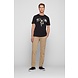 HUGO BOSS Slim fit broek van katoensatijn met stretch HUGO BOSS Slim fit broek van katoensatijn met stretch