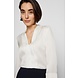 HUGO BOSS Top met v-hals van crêpe de chine met stretch HUGO BOSS Top met v-hals van crêpe de chine met stretch