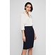 HUGO BOSS Top met v-hals van crêpe de chine met stretch HUGO BOSS Top met v-hals van crêpe de chine met stretch