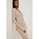 NA-KD wrap detail rib top NA-KD wrap detail rib top