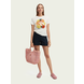 SCOTCH & SODA Regular-fit T-shirt with worked out artwork SCOTCH & SODA Regular-fit T-shirt with worked out artwork