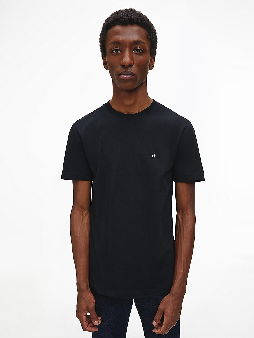 Cotton logo embroidery t-shirt 