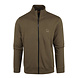 HUGO BOSS Relaxed fit jack van sweatstof met logopatch - donkergroen HUGO BOSS Relaxed fit jack van sweatstof met logopatch - donkergroen