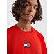 TOMMY JEANS Tommy badge t-shirt - Deep Crimson TOMMY JEANS Tommy badge t-shirt - Deep Crimson