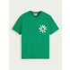 SCOTCH & SODA Washed artwork tee Amazon Green SCOTCH & SODA Washed artwork tee Amazon Green