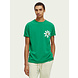SCOTCH & SODA Washed artwork tee Amazon Green SCOTCH & SODA Washed artwork tee Amazon Green