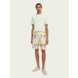 SCOTCH & SODA Garment dye logo embroidery tee light green SCOTCH & SODA Garment dye logo embroidery tee light green
