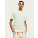 SCOTCH & SODA Garment dye logo embroidery tee light green SCOTCH & SODA Garment dye logo embroidery tee light green