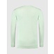 PUREWHITE Knitted longsleeve met triangle print at chest mint PUREWHITE Knitted longsleeve met triangle print at chest mint